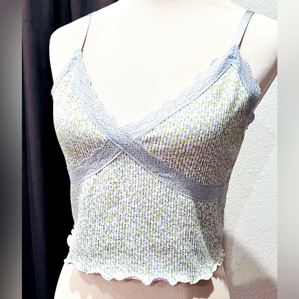 H&M Womens Tank Top with Lace Details Size M